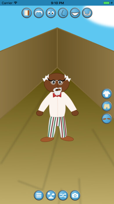 Emulate iPhone app Dress Up Grandpa using MyAndroid Emulate iPhone app Dress Up Grandpa using MyAndroid