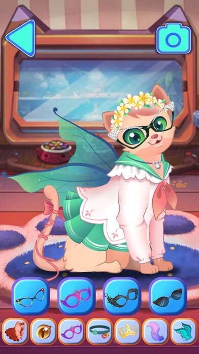 Emulate iPhone app Dress Up - Makeup Queen Cat using MyAndroid