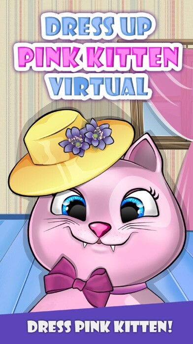 Emulate iPhone app Dress Up Pink Kitten Virtual using MyAndroid