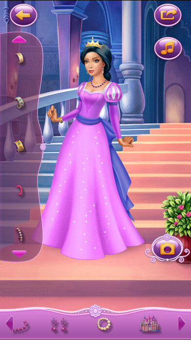 Emulate iPhone app Dress Up Princess Eve using MyAndroid Emulate iPhone app Dress Up Princess Eve using MyAndroid