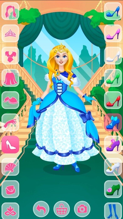 Emulate iPhone app Dress Up Salon Games for Girls using MyAndroid