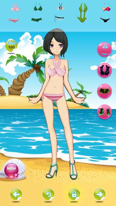 Emulate iPhone app dress up summer swimsuit kids games for girls using MyAndroid Emulate iPhone app dress up summer swimsuit kids games for girls using MyAndroid
