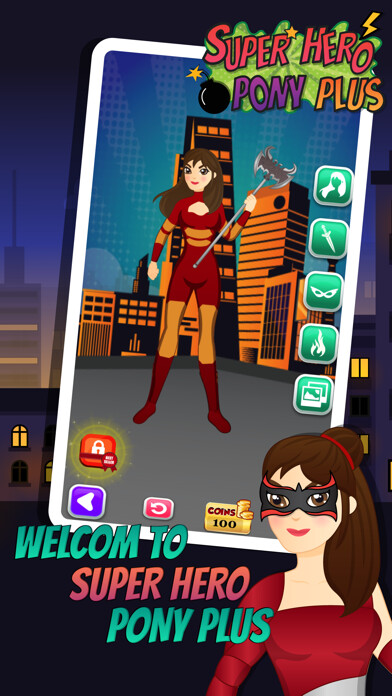 Emulate iPhone app Dress Up Super Hero Pony Plus - My little Games using MyAndroid Emulate iPhone app Dress Up Super Hero Pony Plus - My little Games using MyAndroid