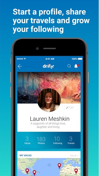 Emulate iPhone app Driftr: Social travel platform using MyAndroid Emulate iPhone app Driftr: Social travel platform using MyAndroid