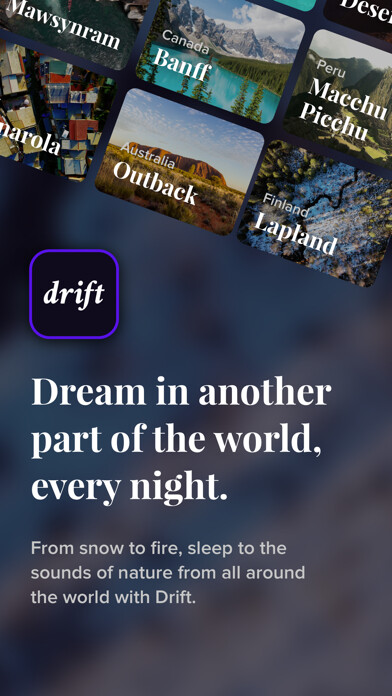 Emulate iPhone app Drift Sleep App - White Noise using MyAndroid