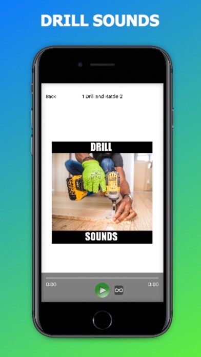 Emulate iPhone app Drill Sounds and Power Tools using MyAndroid