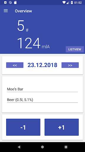 Run android online APK DrinkCounter - Monitor your drinking from MyAndroid or emulate DrinkCounter - Monitor your drinking using MyAndroid