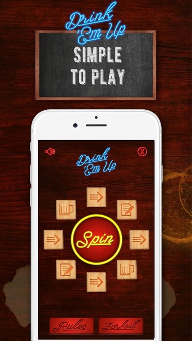 Emulate iPhone app Drink Em Up Drinking Games using MyAndroid