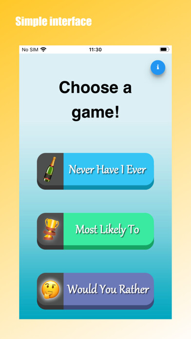 Emulate iPhone app Drinking games 3000+ questions using MyAndroid Emulate iPhone app Drinking games 3000+ questions using MyAndroid