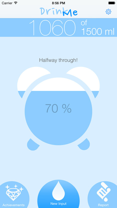 Emulate iPhone app DrinkMe - Drink Reminder using MyAndroid Emulate iPhone app DrinkMe - Drink Reminder using MyAndroid