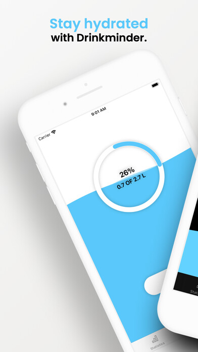 Emulate iPhone app Drinkminder - Water Tracker using MyAndroid Emulate iPhone app Drinkminder - Water Tracker using MyAndroid