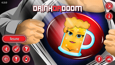 Emulate iPhone app Drink Or Doom: Drinking game using MyAndroid