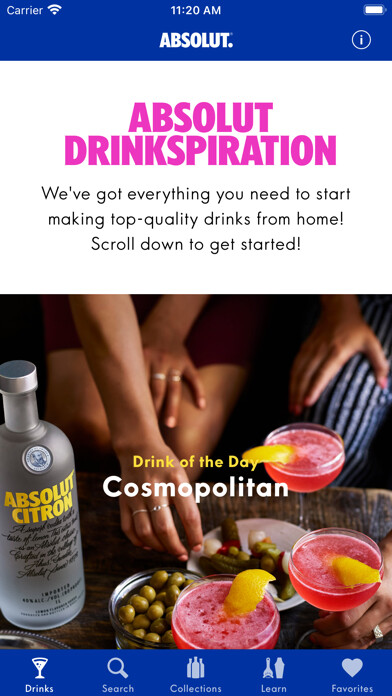 Emulate iPhone app Drinkspiration - Drink Recipes using MyAndroid Emulate iPhone app Drinkspiration - Drink Recipes using MyAndroid