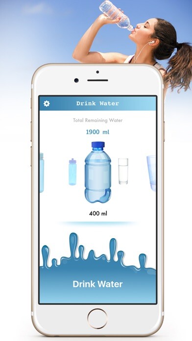 Emulate iPhone app Drink Water Reminder - Daily water Drink Tracker using MyAndroid Emulate iPhone app Drink Water Reminder - Daily water Drink Tracker using MyAndroid
