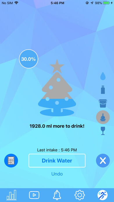 Emulate iPhone app Drink Water Reminders Tracker using MyAndroid Emulate iPhone app Drink Water Reminders Tracker using MyAndroid