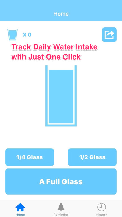 Emulate iPhone app Drink Water Reminder - Tracking Daily Water Intake using MyAndroid