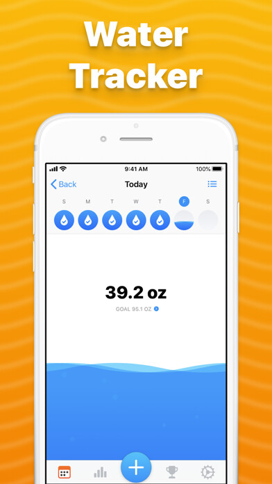 Emulate iPhone app Drink Water Tracker · using MyAndroid Emulate iPhone app Drink Water Tracker · using MyAndroid