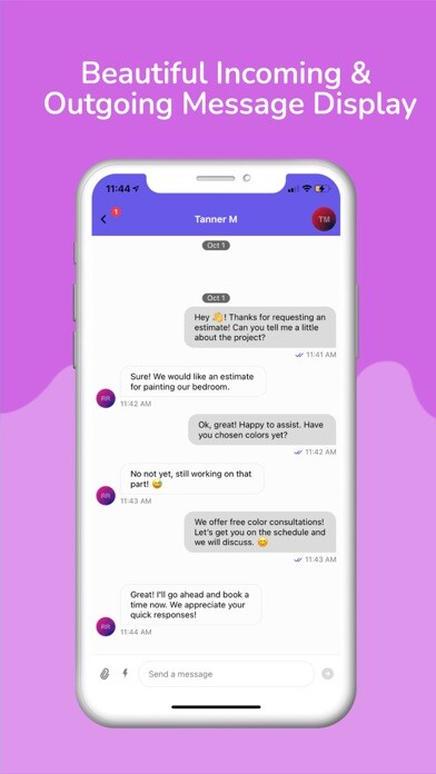 Emulate iPhone app DripJobs Chat using MyAndroid