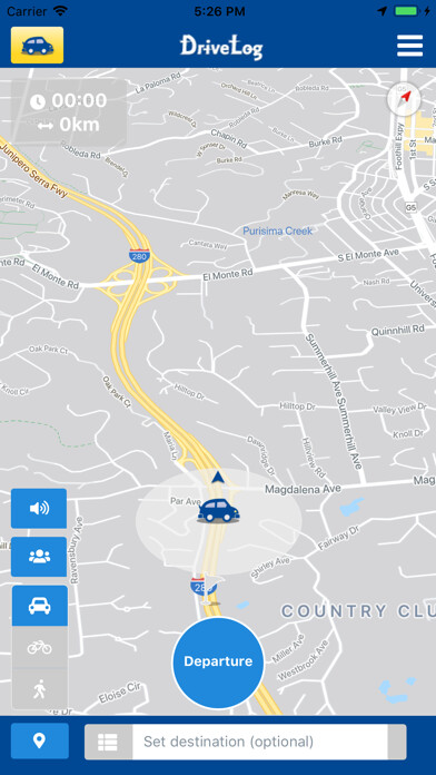 Emulate DriveLog - car navigation app from MyAndroid or run DriveLog - car navigation app using MyAndroid