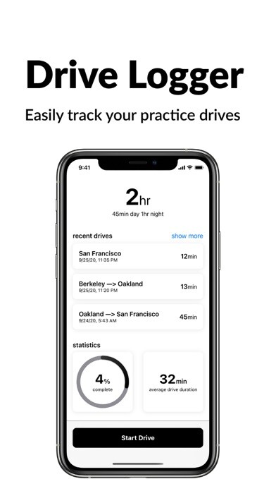 Emulate iPhone app Drive Logger - student driver using MyAndroid Emulate iPhone app Drive Logger - student driver using MyAndroid