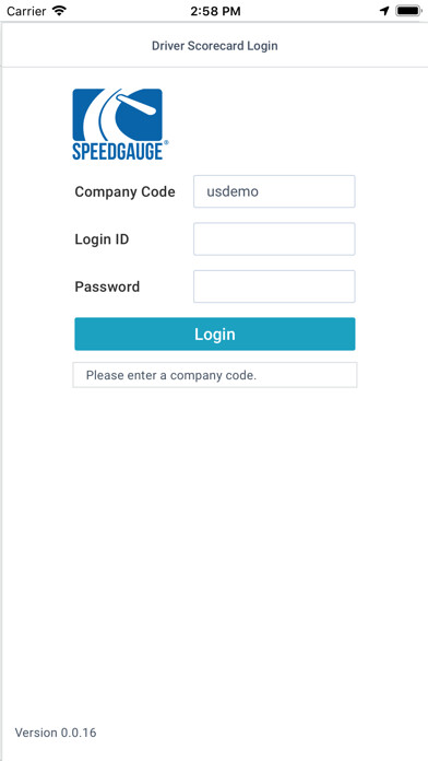 Emulate iPhone app Driver App for SpeedGauge using MyAndroid