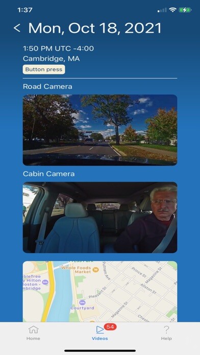 Emulate iPhone app DriveScape Dashcam using MyAndroid