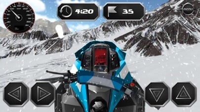 Emulate iPhone app Drive Snowmobile 3D Simulator using MyAndroid