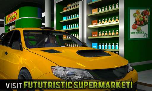Emulate Android APK Drive Thru Supermarket: Shopping Mall Car Driving