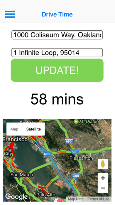 Emulate iPhone app Drive Time Live using MyAndroid Emulate iPhone app Drive Time Live using MyAndroid