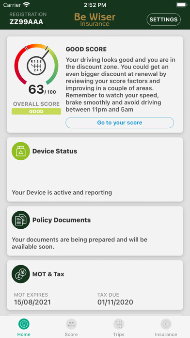 Emulate iPhone app Drive Wiser Safe & Secure using MyAndroid