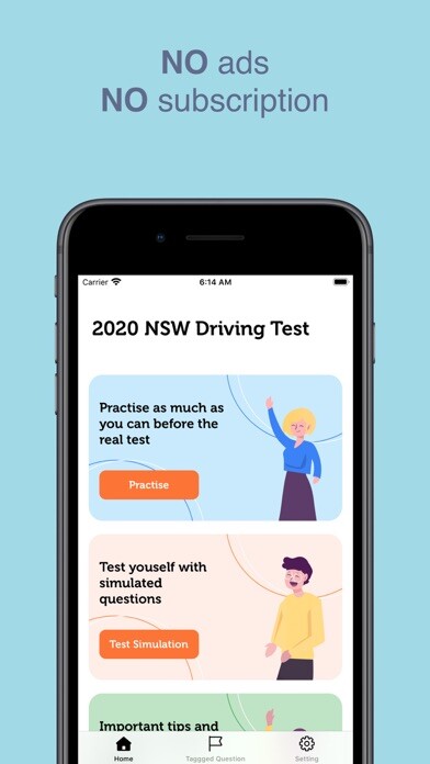 Emulate iPhone app Driving Theory Test: NSW using MyAndroid