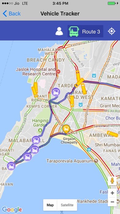 Emulate iPhone app Drivool Bus Tracker using MyAndroid