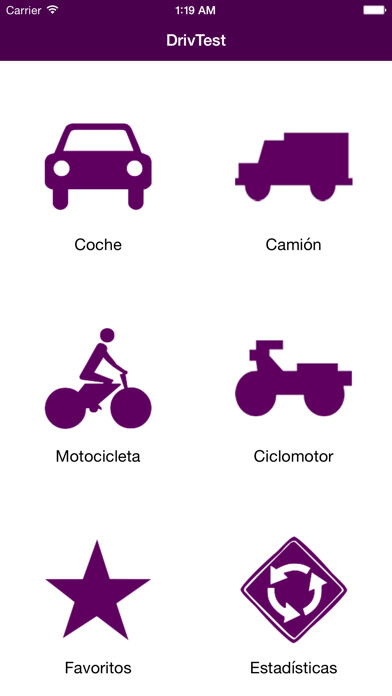 Emulate iPhone app DrivTest -Tests Conducir DGT using MyAndroid