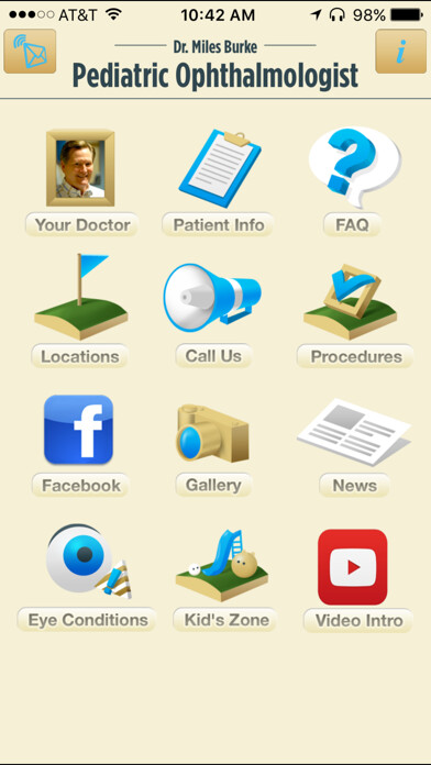 Emulate iPhone app Dr. Miles Burke Pediatric Ophthalmology using MyAndroid Emulate iPhone app Dr. Miles Burke Pediatric Ophthalmology using MyAndroid