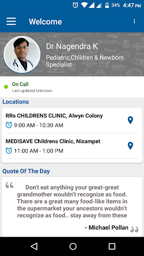 Run android online APK Dr Nagendra Pediatrician from MyAndroid or emulate Dr Nagendra Pediatrician using MyAndroid