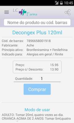 Emulate Android APK Drogaria LC Farma