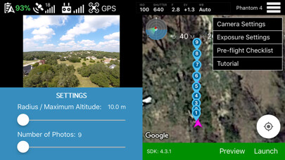 Emulate iPhone app Droneception using MyAndroid