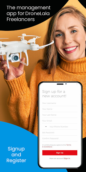 Run android online APK Dronelala for Freelancers from MyAndroid or emulate Dronelala for Freelancers using MyAndroid