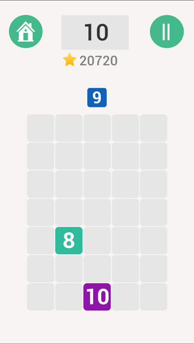 Emulate iPhone app Drop 10: Math Game using MyAndroid