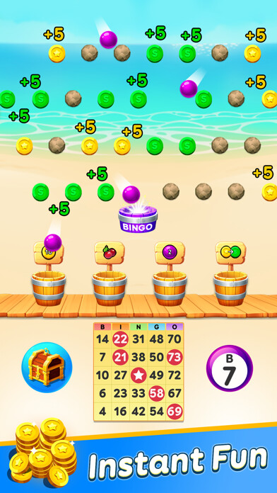Emulate iPhone app Drop Balls Bingo using MyAndroid