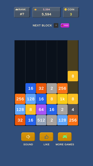 Emulate iPhone app Drop Block - 2048 Merge Puzzle using MyAndroid Emulate iPhone app Drop Block - 2048 Merge Puzzle using MyAndroid