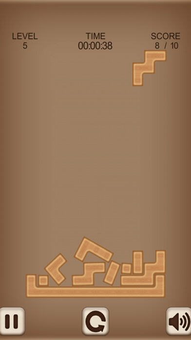 Emulate iPhone app Drop drop. Stack puzzle using MyAndroid