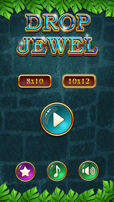 Emulate iPhone app Drop Jewel - Sliding Block using MyAndroid