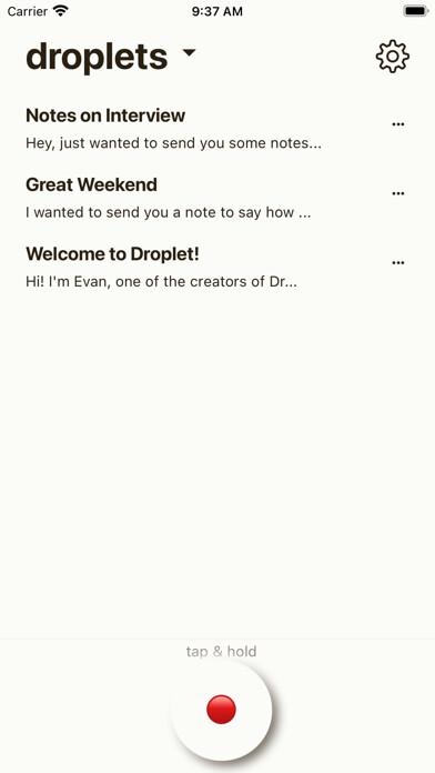 Emulate iPhone app Droplet: Voice Notes using MyAndroid Emulate iPhone app Droplet: Voice Notes using MyAndroid