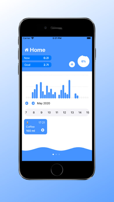 Emulate iPhone app Droplet -Water & Drink tracker using MyAndroid Emulate iPhone app Droplet -Water & Drink tracker using MyAndroid