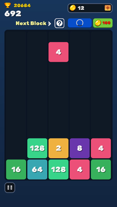 Emulate iPhone app Drop Number: Merge Puzzle using MyAndroid Emulate iPhone app Drop Number: Merge Puzzle using MyAndroid