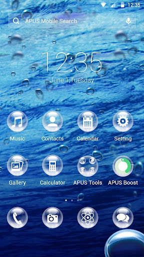 Emulate Android APK Drops-APUS Launcher theme Emulate Android APK Drops-APUS Launcher theme