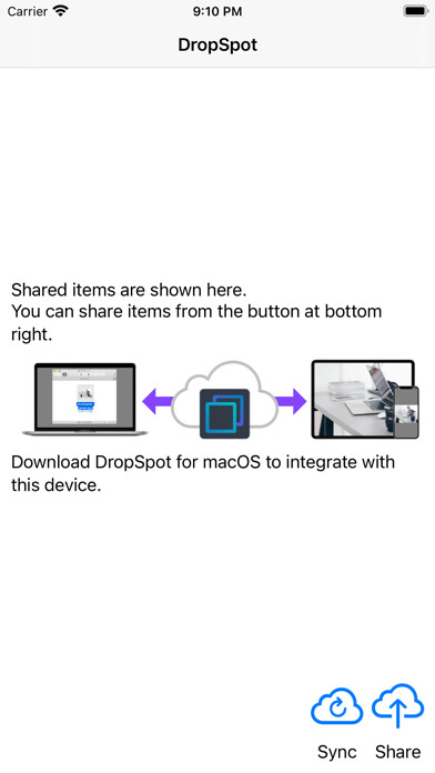 Emulate iPhone app DropSpot Portable using MyAndroid