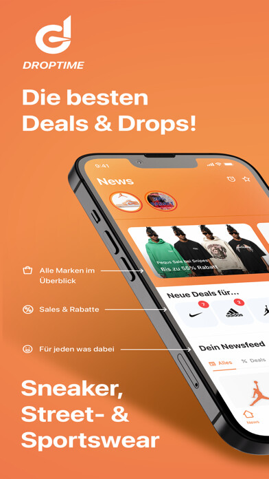 Emulate iPhone app DROPTIME - Lifestyle Sales using MyAndroid