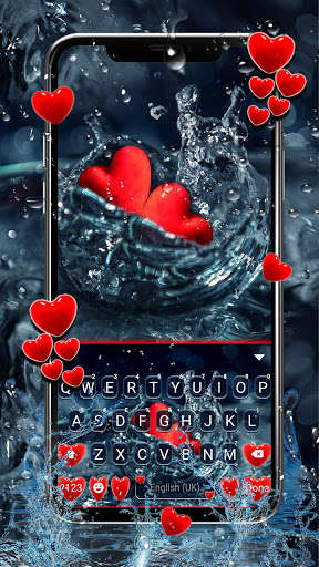 Run android online APK Drowning Hearts Keyboard Background from MyAndroid or emulate Drowning Hearts Keyboard Background using MyAndroid